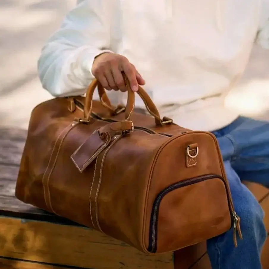 Retro Leather Travel Bag